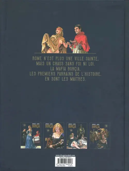 Verso de l'album Borgia Tome I Du sang pour le pape