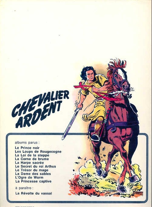 Verso de l'album Chevalier Ardent Tome 3 La loi de la steppe