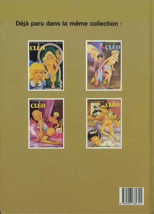 Verso de l'album Les aventures de Cléo (3ème épisode)