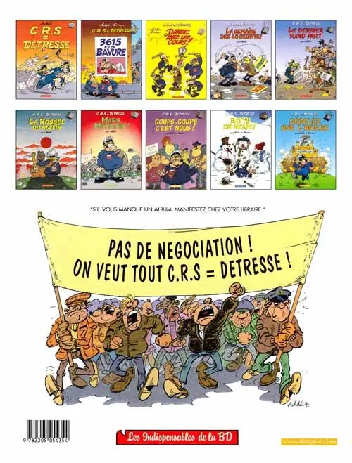 Verso de l'album CRS = Détresse Tome 5 Le dernier rang part