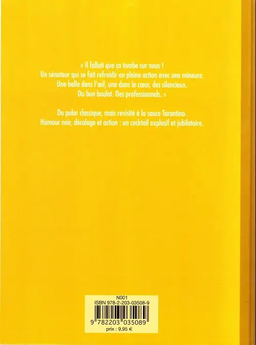 Verso de l'album Du plomb dans la tête