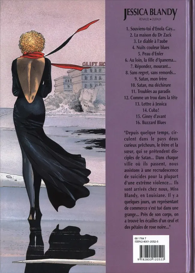 Verso de l'album Jessica Blandy Tome 9 Satan, mon frère