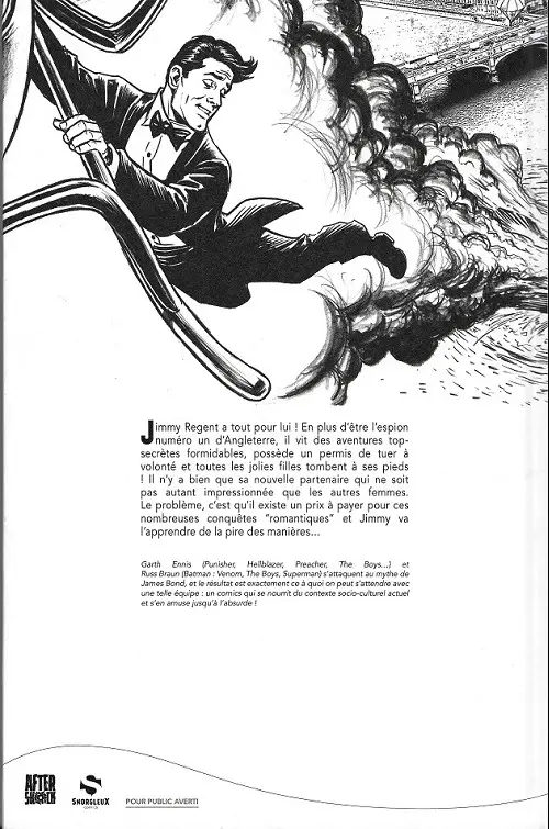 Verso de l'album Jimmy's Bastards Tome 1 On va s'faire papa (blank cover)