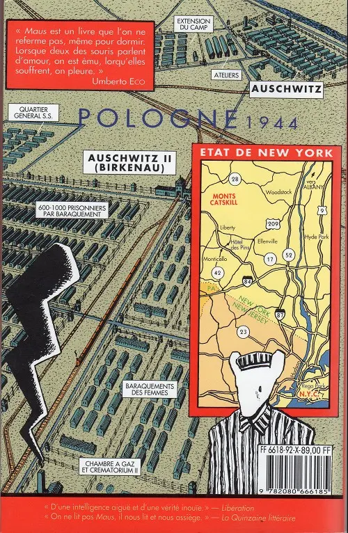 Verso de l'album Maus Tome 2 Et c'est là que mes ennuis ont commencé