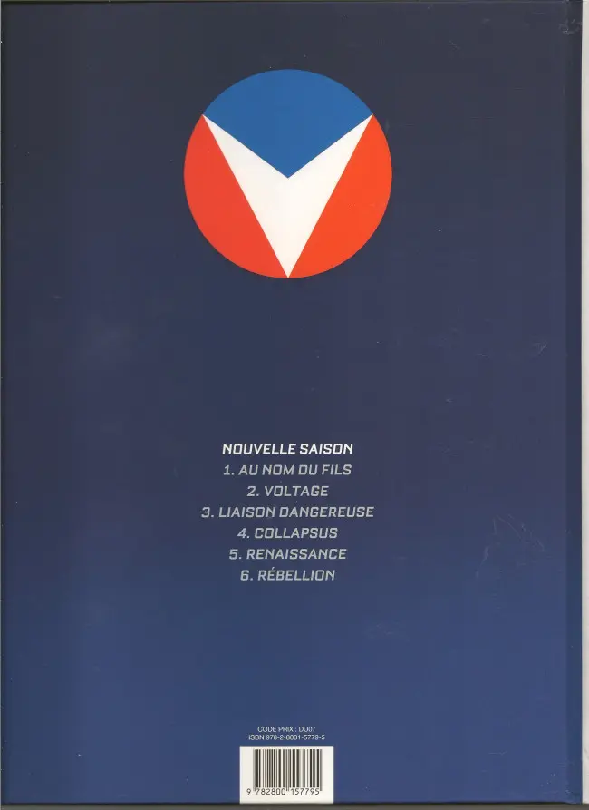Verso de l'album Michel Vaillant Tome 2 Voltage