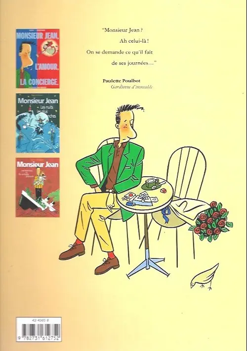 Verso de l'album Monsieur Jean Tome 1 Monsieur Jean, l'amour, la concierge
