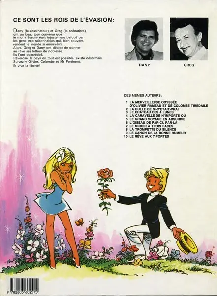 Verso de l'album Olivier Rameau Tome 4 La caravelle de n'importe où