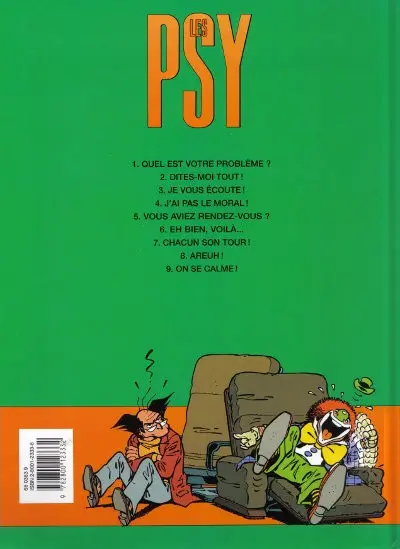 Verso de l'album Les Psy Tome 4 J'ai pas le moral !