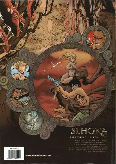 Verso de l'album Slhoka Tome 1 L'île oubliée