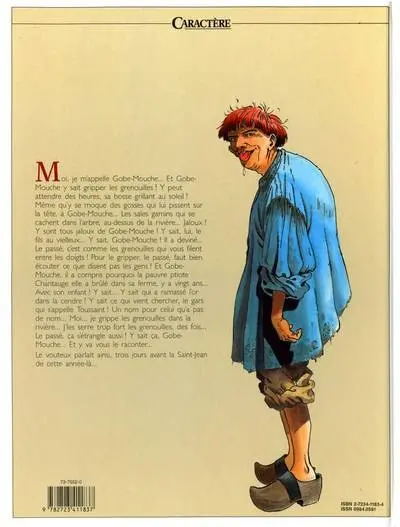 Verso de l'album Souvenirs de Toussaint Tome 1 Gobe-mouche
