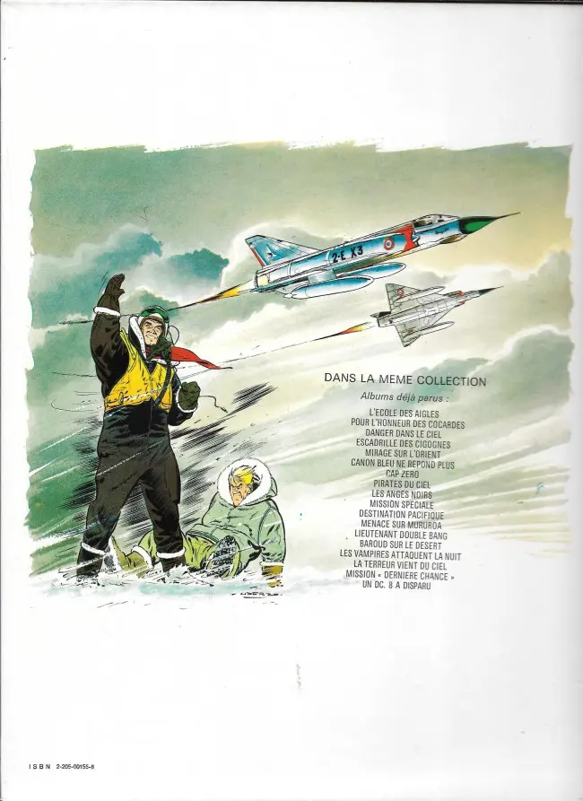 Verso de l'album Tanguy et Laverdure Tome 5 Mirage sur l'Orient