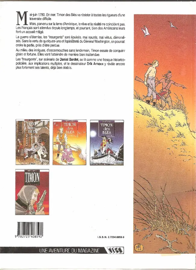 Verso de l'album Timon des blés Tome 2 Les insurgents