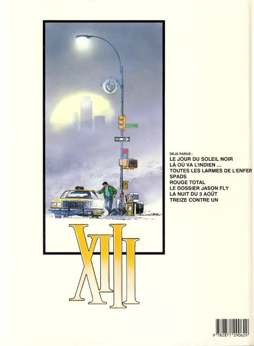 Verso de l'album XIII Tome 7 La nuit du 3 août