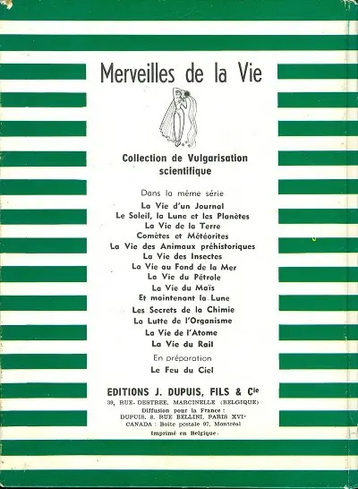 Verso de l'album La vie des arbres
