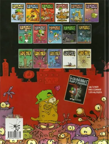 Verso de l'album Kid Paddle Monsters