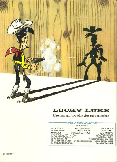 Verso de l'album Lucky Luke Tome 49 La corde du pendu et autres histoires