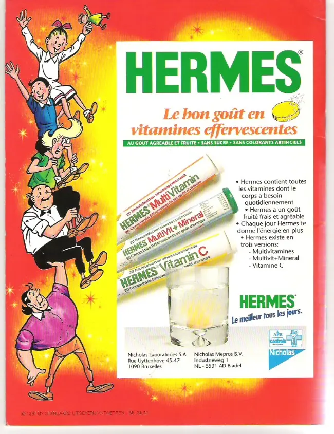 Verso de l'album Bob et Bobette Les bouleaux frémissants