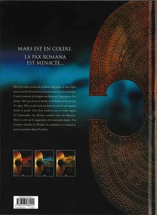 Verso de l'album Les Boucliers de Mars Tome 2 Sacrilèges
