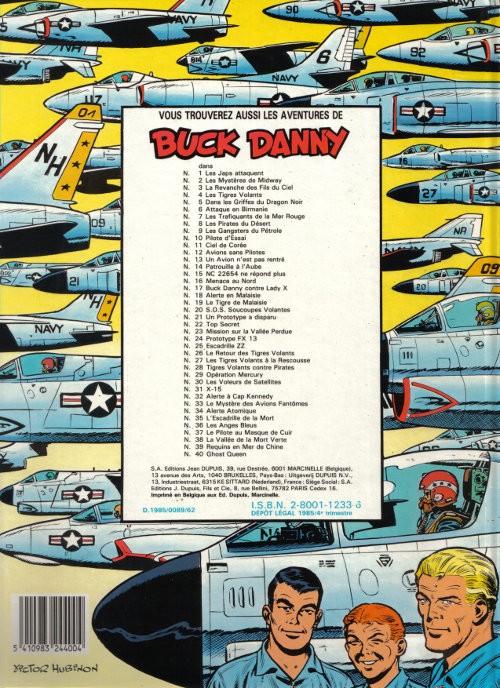 Verso de l'album Buck Danny Tome 37 Le Pilote au masque de cuir