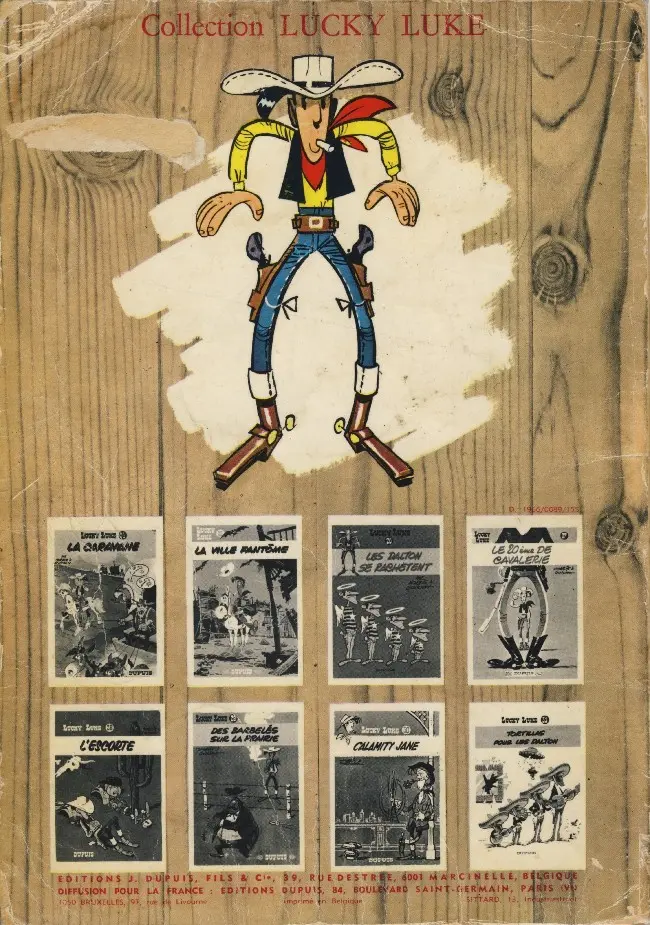 Verso de l'album Lucky Luke Tome 13 Le Juge