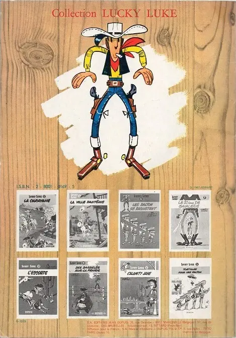 Verso de l'album Lucky Luke Tome 30 Calamity Jane