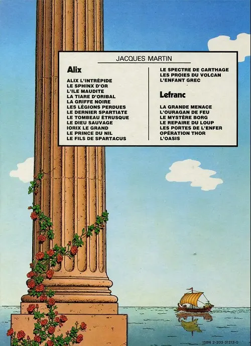 Verso de l'album Alix Tome 13 Le spectre de Carthage