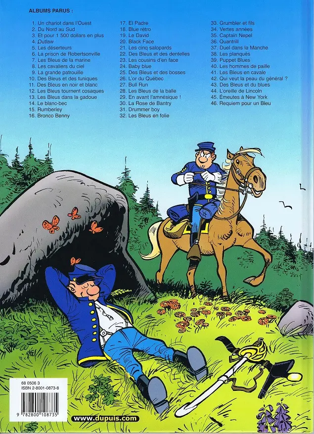 Verso de l'album Les Tuniques Bleues Tome 16 Bronco Benny