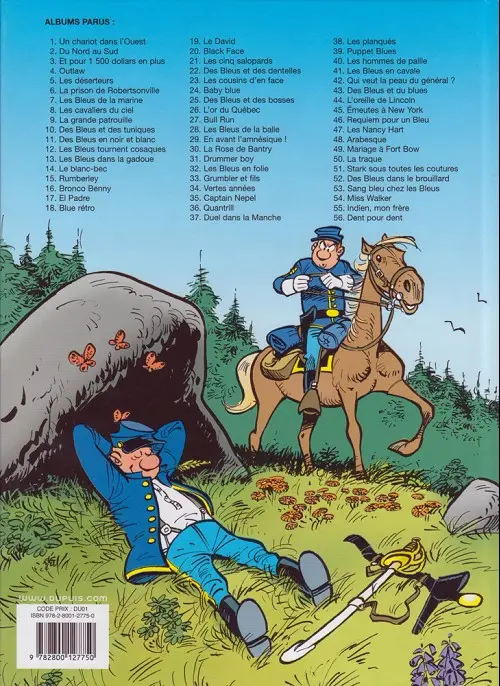 Verso de l'album Les Tuniques Bleues Tome 42 Qui veut la peau du général ?