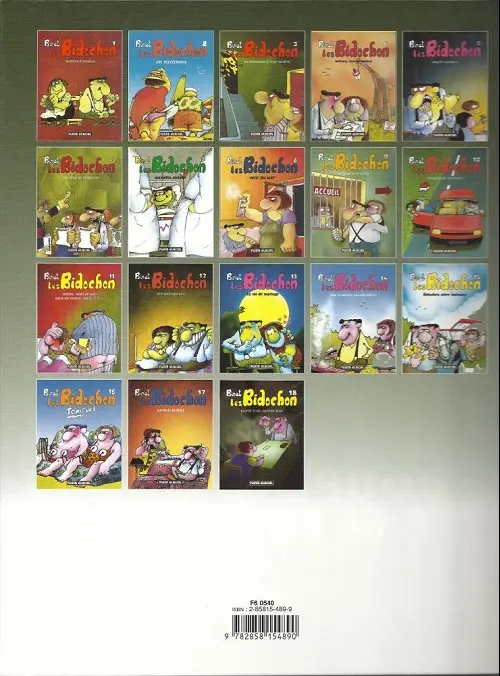 Verso de l'album Les Bidochon Tome 12 Les Bidochon téléspectateurs