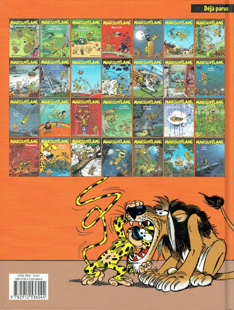 Verso de l'album Marsupilami Tome 15 C'est quoi ce cirque ?
