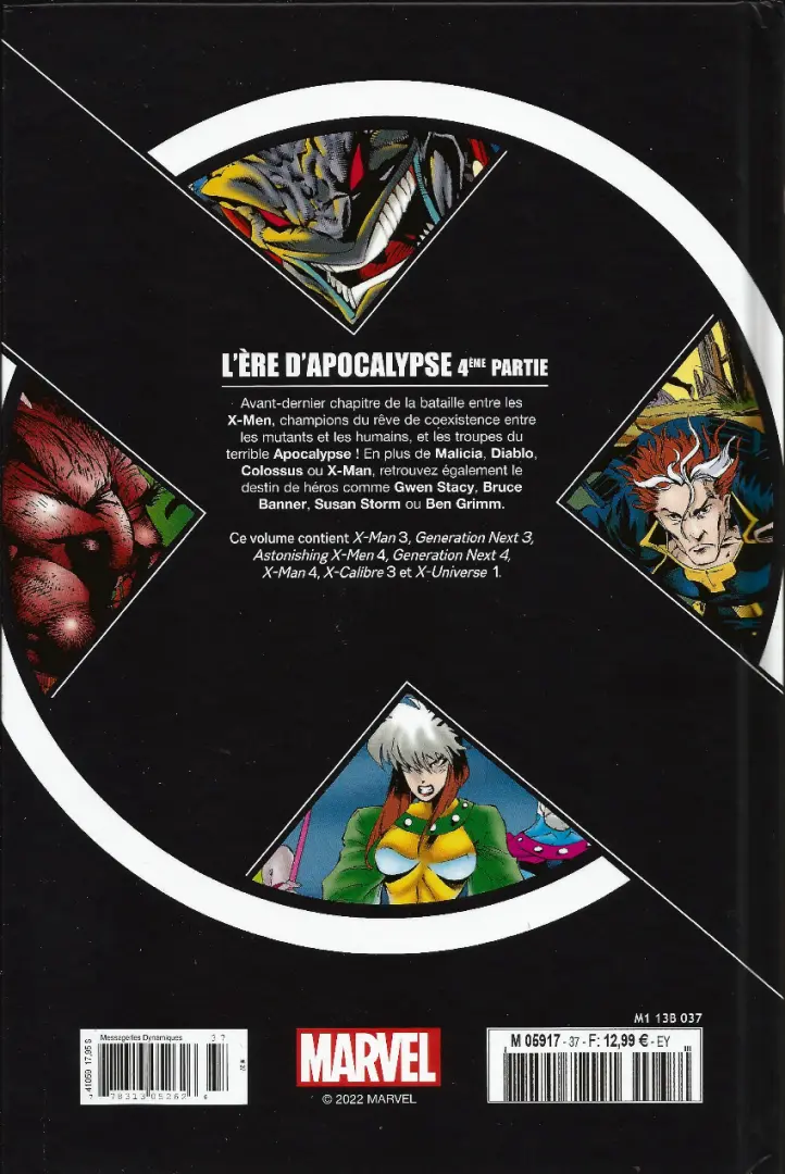 Verso de l'album X-Men - La Collection Mutante Tome 37 L'ére d'Apocalypse 4ème partie