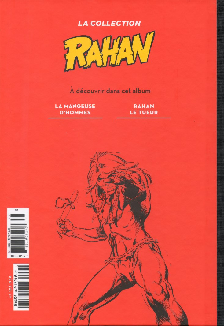 Verso de l'album Rahan (La Collection - Hachette) Tome 38