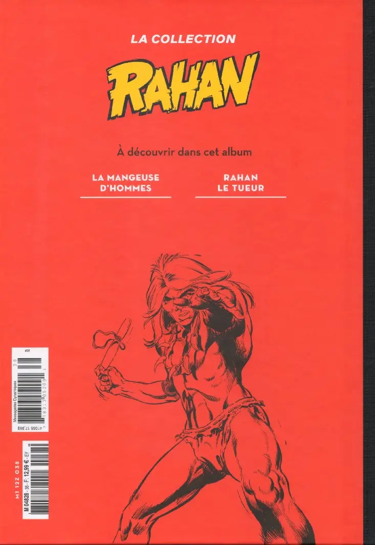Verso de l'album Rahan La Collection (Hachette) Tome 38