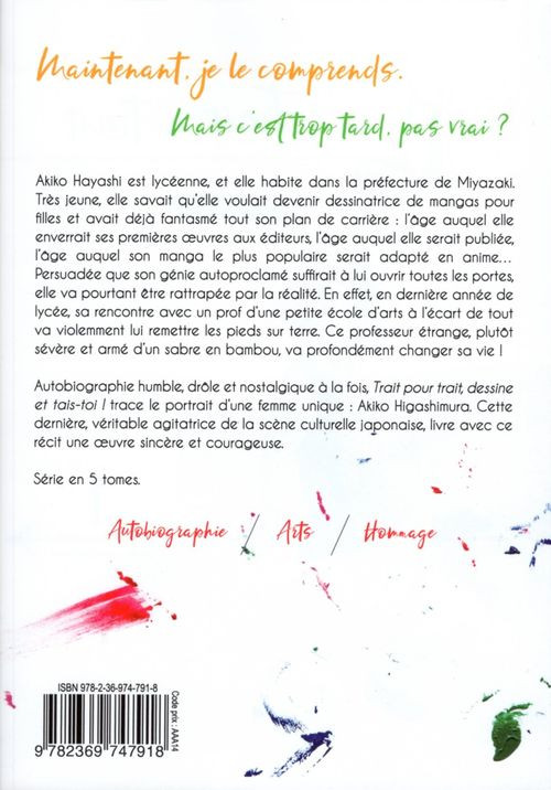 Verso de l'album Trait pour trait - Dessine et tais-toi ! 1