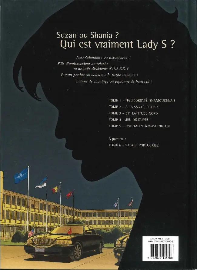 Verso de l'album Lady S. Tome 2 À ta santé, Suzie !