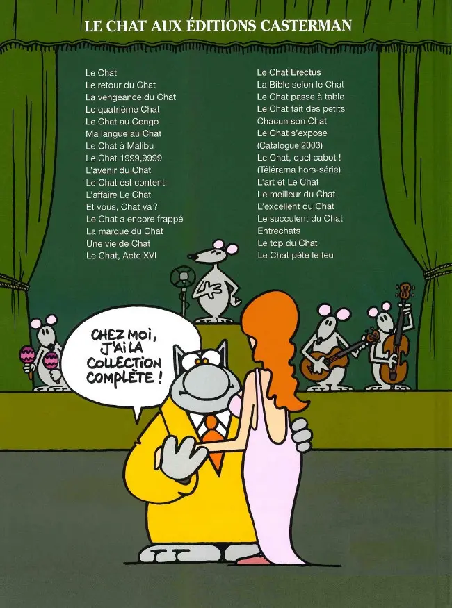 Verso de l'album Le Chat Tome 22 La rumba du chat
