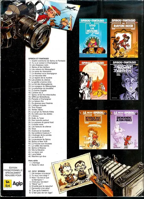 Verso de l'album Spirou et Fantasio Tome 35 Qui arrêtera Cyanure ?