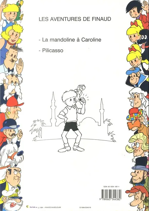 Verso de l'album Les aventures de Finaud 1 Pilicasso