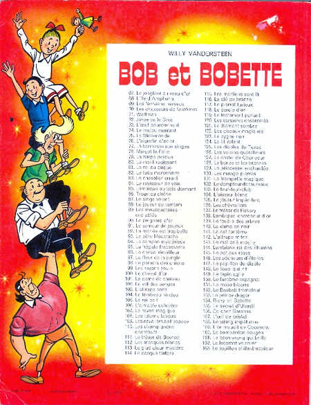 Verso de l'album Bob et Bobette Tome 67 Le jongleur du veau d'or