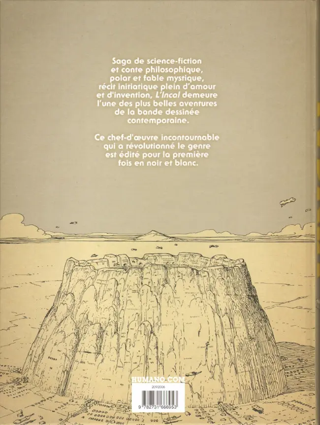 Verso de l'album L'Incal