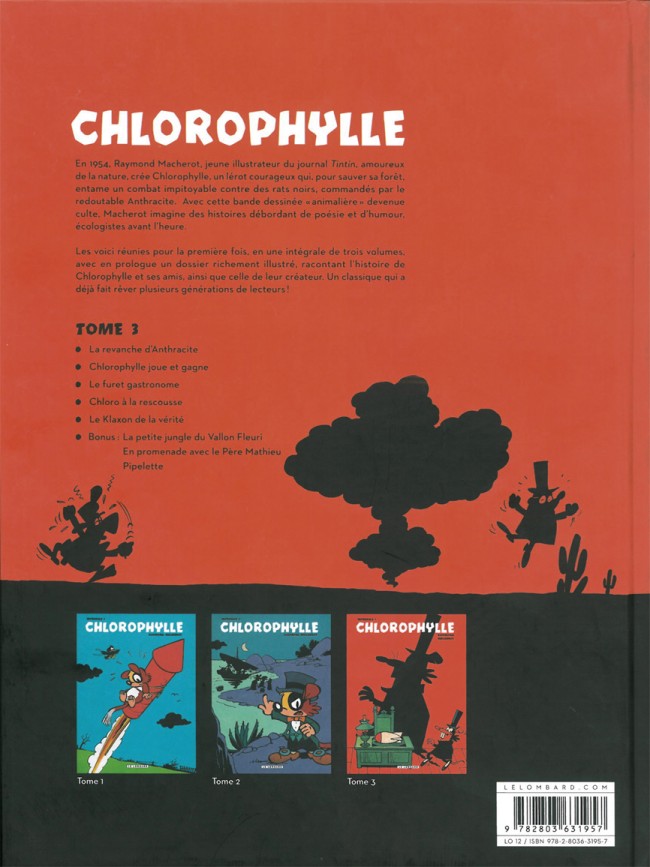 Verso de l'album Chlorophylle Intégrale 3