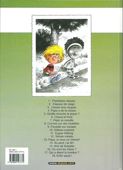 Verso de l'album Cédric Tome 13 Papa, je veux un cheval !