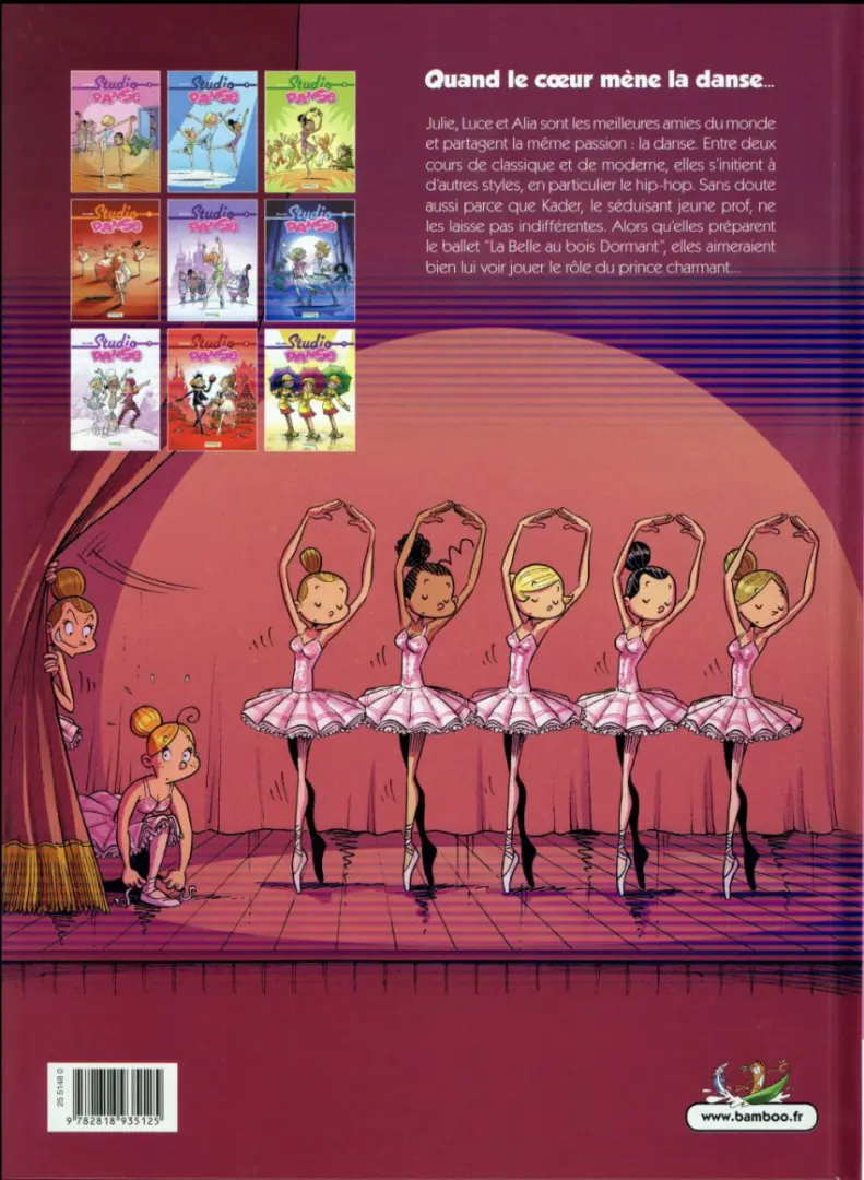 Verso de l'album Studio danse Tome 1