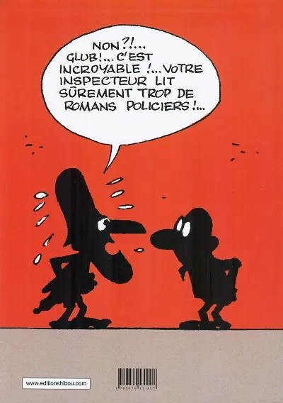 Verso de l'album L'Inspecteur Bouffarde enquête 1 Le Casque aux Gants de Planches