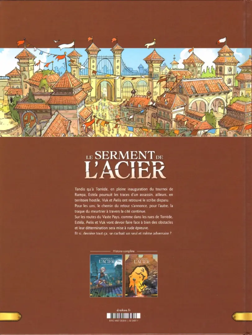 Verso de l'album Le serment de l'acier Tome 2 La chute des seigneurs