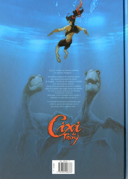 Verso de l'album Cixi de Troy Tome 1 Le secret de Cixi (1ère partie)