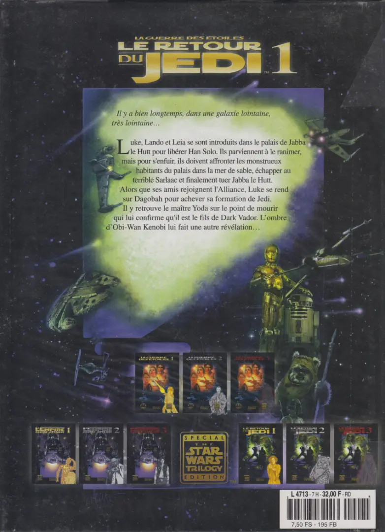 Verso de l'album Star Wars - Albums BD - Photo Tome 7 Le Retour du Jedi 1