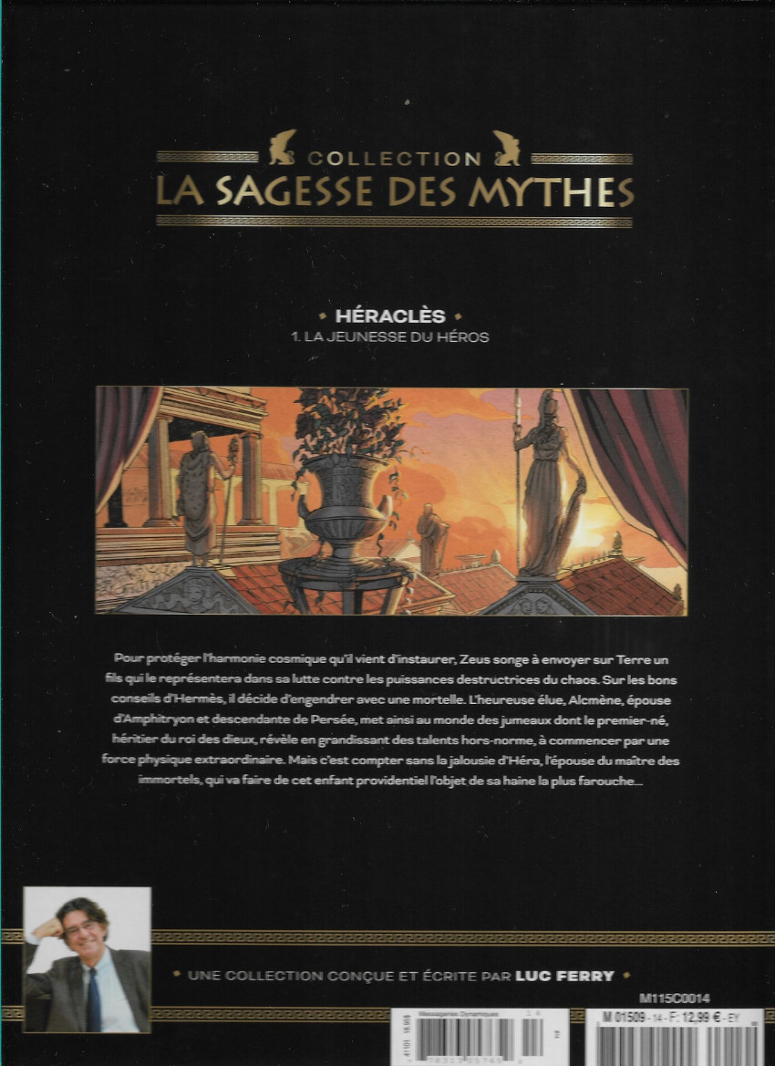 Verso de l'album La sagesse des Mythes - La collection 13 Héraclès - 1 : La Jeunesse du héros