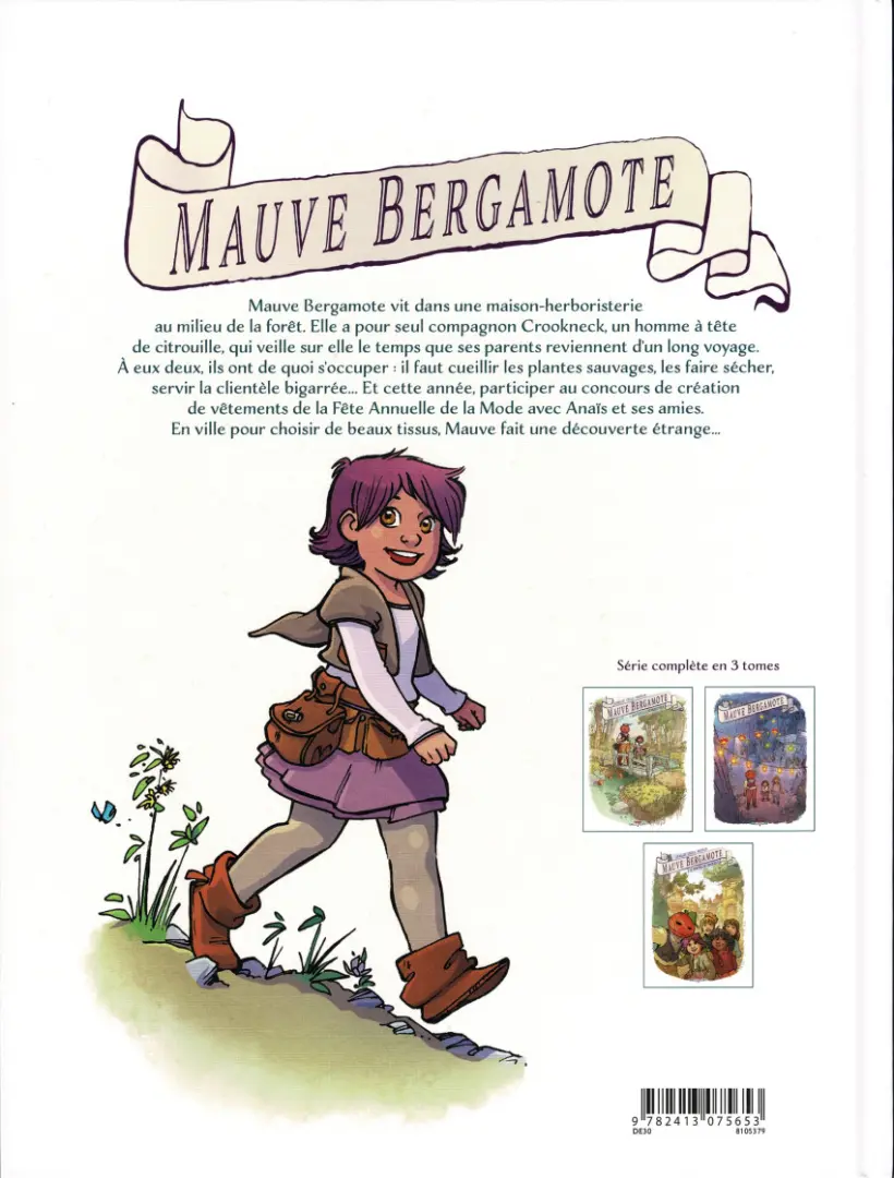 Verso de l'album Mauve Bergamote Tome 3 Le mystère de Crookneck