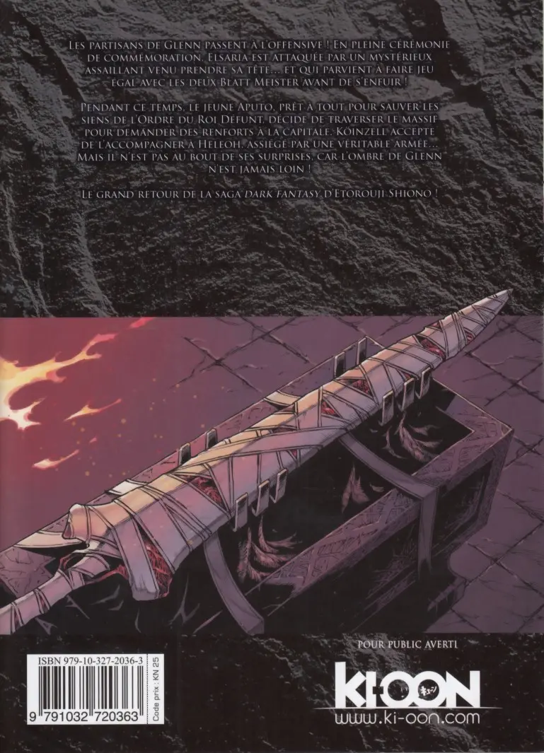 Verso de l'album Übel Blatt II 2 L'Ordre du Roi Défunt